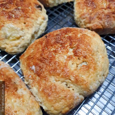 Scones de Plátano con Chispas de Chocolate