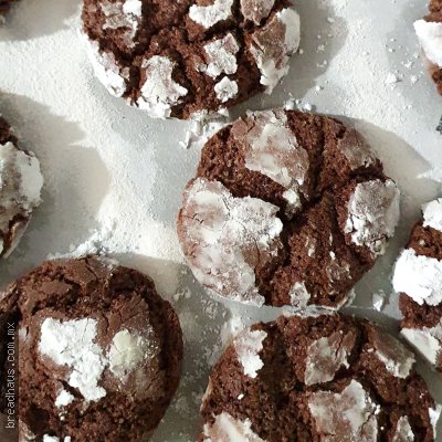 Galletas Chocolate Crinkle Cookies